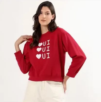 Fancy Designer Printed Sweatshirts Roung Neck Hoodie For Women's Fancy Designer Printed Sweatshirts Roung Neck Hoodie For Women's