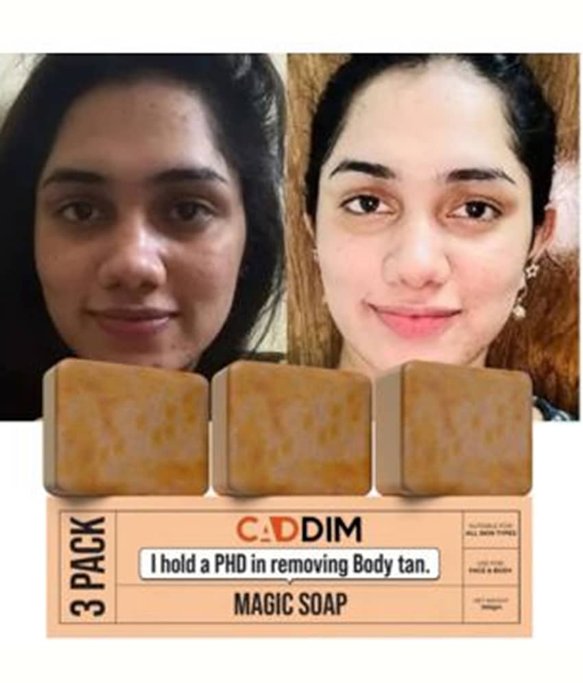 CADDIM Skin Whitening GHARSOAPS Soap for All Skin Type ( Pack of 3 )