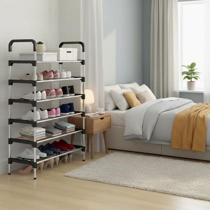 6-Tier Foldable Shoe Storage Rack