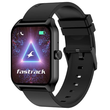 Fastrack Reflex Beat Pro Smart Watch with Large 1.75" Super UltraVU Display, Single Sync BT Calling, 110+ Sports Modes- Black