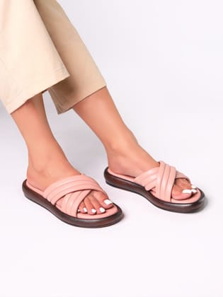 Artira Pink Flatform Heels-Pink / 36