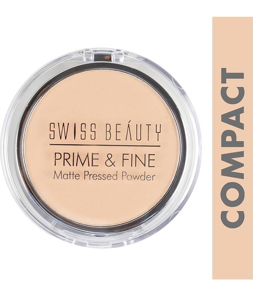 Swiss Beauty Prime & Fine Matte Pressed Powder Dark 10 g
