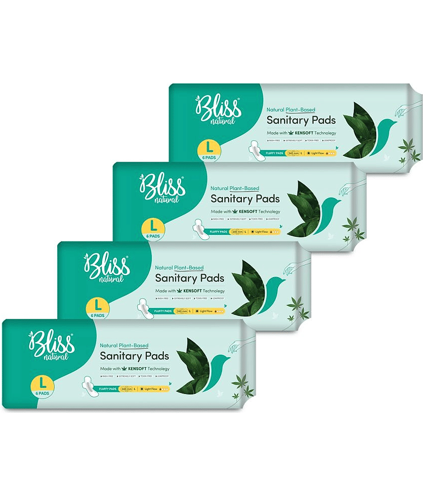 BLISSNATURAL Cottony Large Regular Sanitary Pad