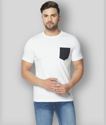 Glito Pack of 1 Cotton Blend Slim Fit Men's T-Shirt ( White )