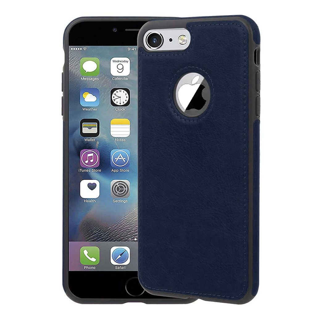 LIRAMARK PU Leather Flexible Back Cover Case Designed for iPhone 7/8