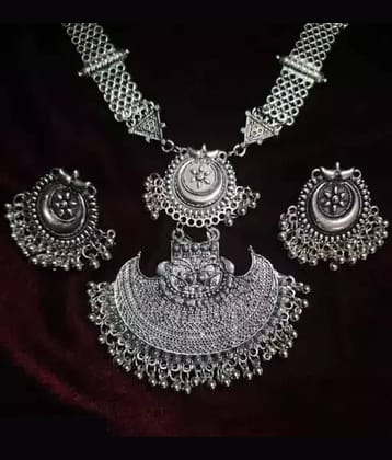 Samridhi DC Silver Alloy Necklace Set ( Pack of 1 )