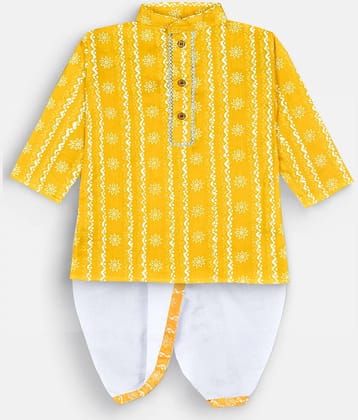 mustmom Baby Boys Bright soft and comfortable Ethnic Kurta and Dhoti Set