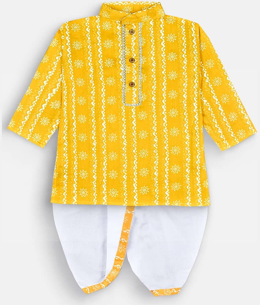mustmom Baby Boys Bright soft and comfortable Ethnic Kurta and Dhoti Set
