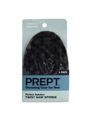 PREPT Twist Hair Sponge for Men, Perfect Solution Grooming Gear, Oval Brush for Afros Dreadlocks Curl Coil Wave Double-sided, Black, 1 Pack PREPT Twist Hair Sponge for Men, Perfect Solution Grooming Gear, Oval Brush for Afros Dreadlocks Curl Coil Wave Double-sided, Black, 1 Pack