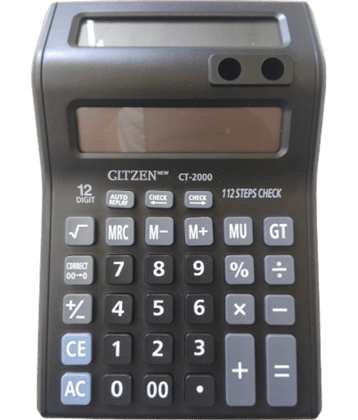 Gltzen Ct-2000 Big Dual Display 12 Digits Financial and Business Calculator, Double Display Calculator