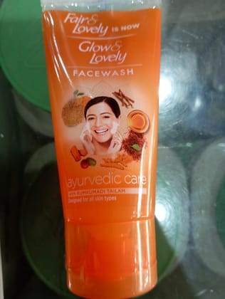 Fair lovely glow & lovely face wash ayurvedic care 
