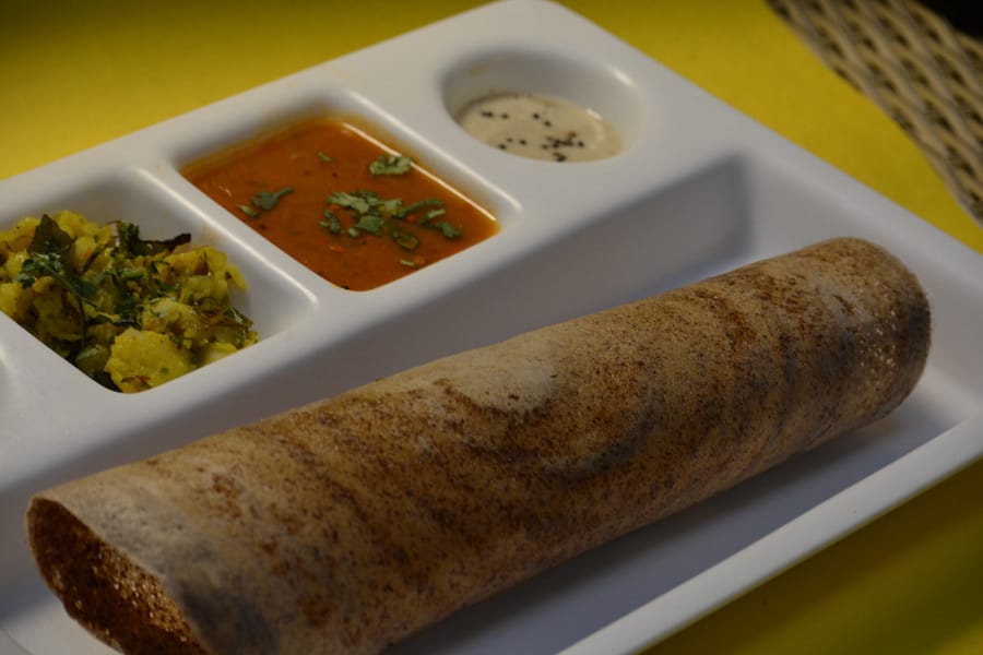 Garlic dosa (foxtail - kangni)