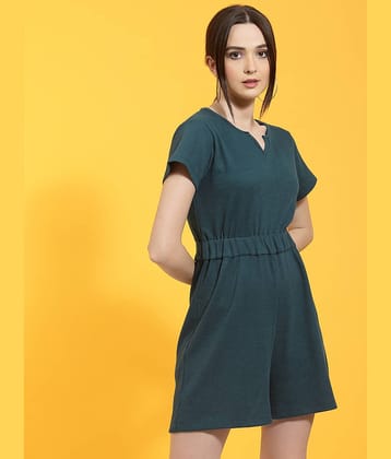 Rigo - Green Cotton Slim Fit Women's Jumpsuit ( Pack of 1 )