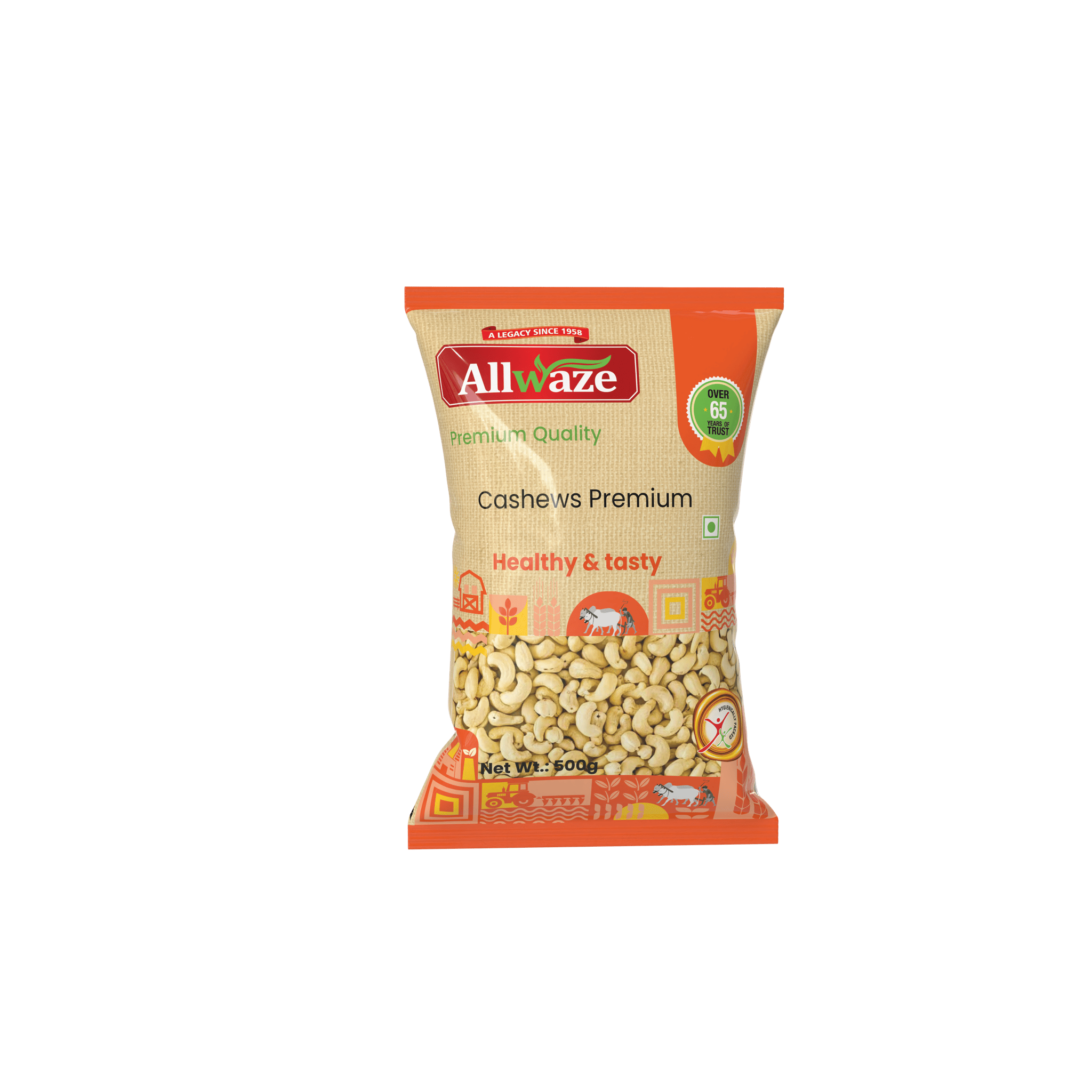 Allwaze Cashews Premium 500gram