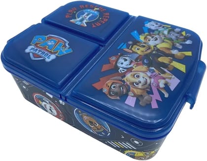 Ski Trio 3 Partition Printed Cartoon Lunch Box For Kids