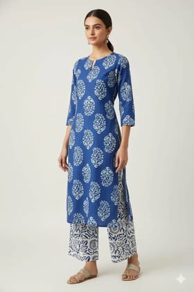 Stitched Cotton Sets Elegant Hand Block Printed Cotton Kurti Sets perfect for daily wear and festive occasions!Comfort fit | Soft breathable fabric | Beautiful hand block prints...