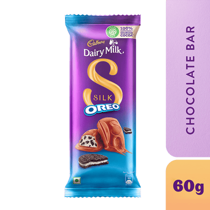 Cadbury Dairy Milk Silk Oreo, 60 g