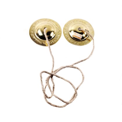 MAYAPURI Traditional Hand cymbal/Manjeera/manjira Religious Musical Instruments (Dia 3 Inch)
