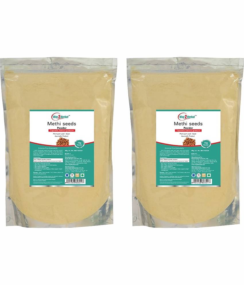 Way2Herbal Methi Powder 1 kg Pack of 2
