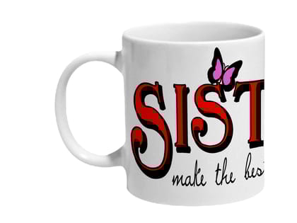 Multicolor Sisters Makes The Best Friend Ceramic Mug