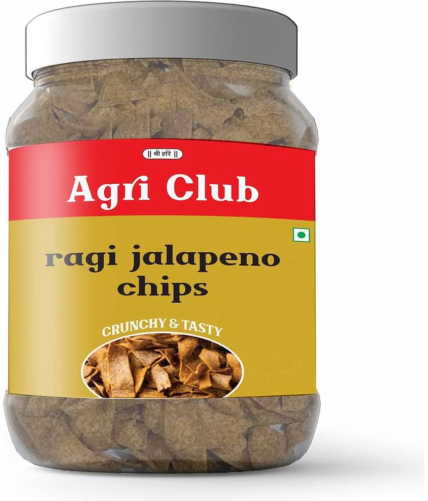 Agri Club Ragi Jalapenno Chips 400gm pack of 2 (Each 200gm)