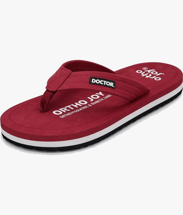 ORTHO JOY Fluorescent Pink Men's Daily Slipper