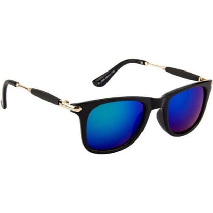 Dervin Unisex Wayfarer Sunglasses (Blue)