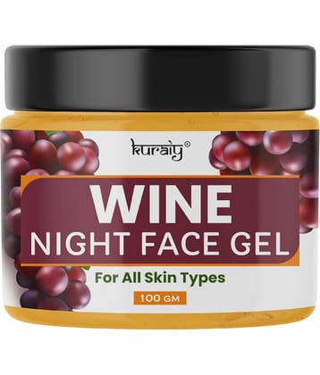 KURAIY Wine Night Face Gel Suitable for All Skin Types 100g Pack of 1
