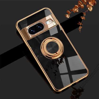 Gold Electroplated Ring Holder Cover-Google Pixel 8A