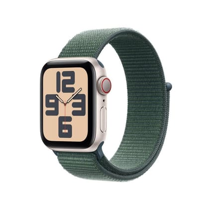 Apple Watch SE GPS + Cellular 40mm Starlight Aluminium Lake Green Sport Loop
