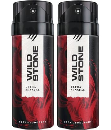 Wild Stone ULTRA SENSUAL ( PACK OF 2) Deodorant Spray - For Men & Women (150 ml, Pack of 2)