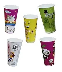 BITONA Magic Color Changing Paper Reusable Glasses, Convert Normal Water into Food Grade Colorful Water in Second Best for Holi (5 Counts)