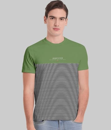 TAB91 Pack of 1 Cotton Blend Regular Fit Men's T-Shirt ( Mustard )