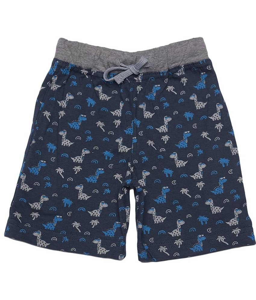 Dollar Champion Kidswear Pack of 1 Cotton Shorts For Boys ( Multicolor )