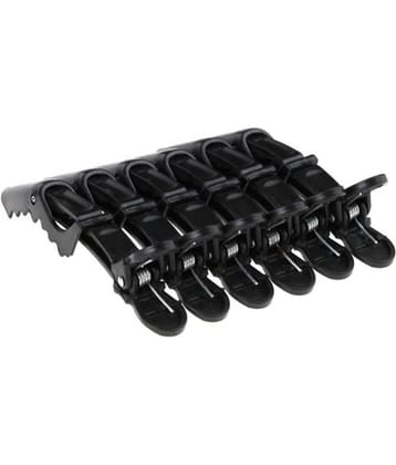 Lenon Black Unisex Banana Clip ( Pack of 6 )