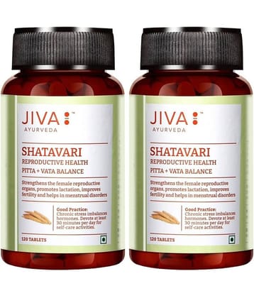 Jiva Ayurveda Shatavari 120 Nos (Pack of 2)