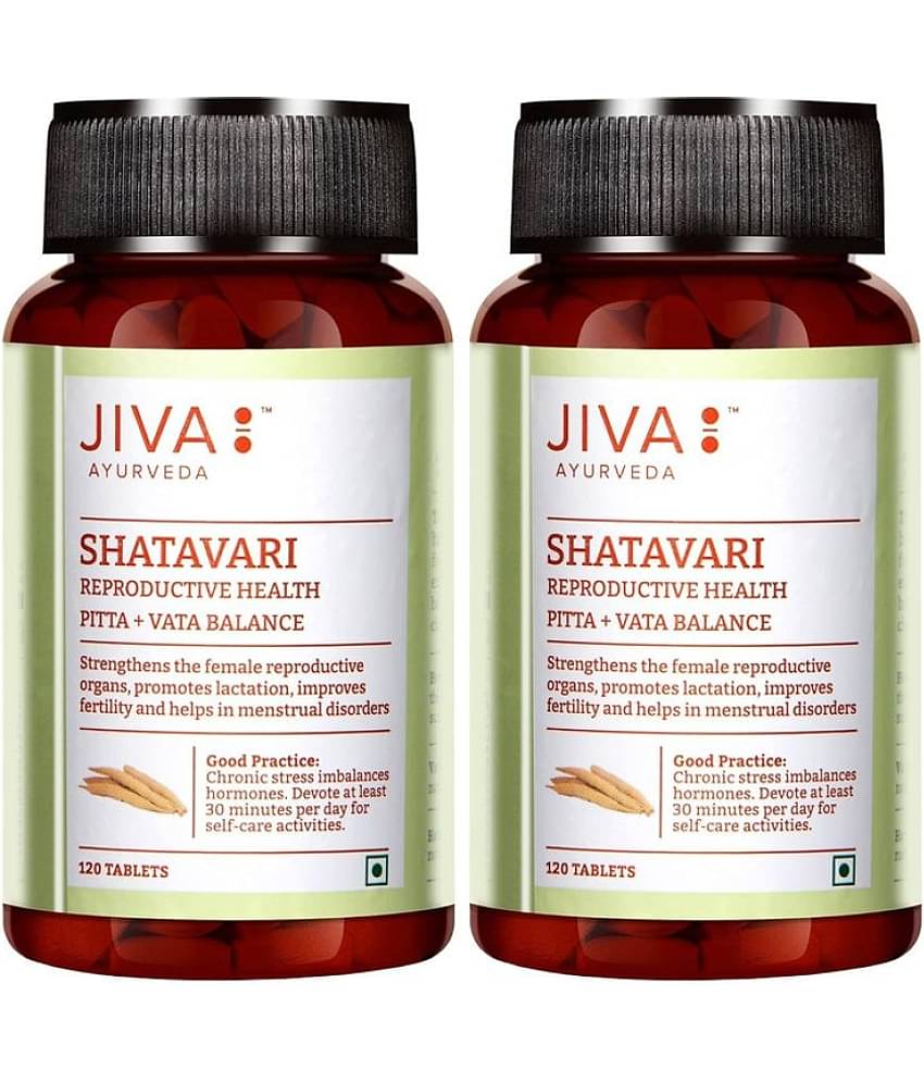 Jiva Ayurveda Shatavari 120 Nos (Pack of 2)