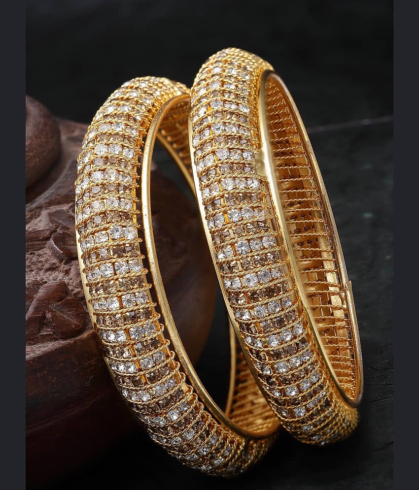Sukkhi Gold Bangle Set ( Pack of 2 )