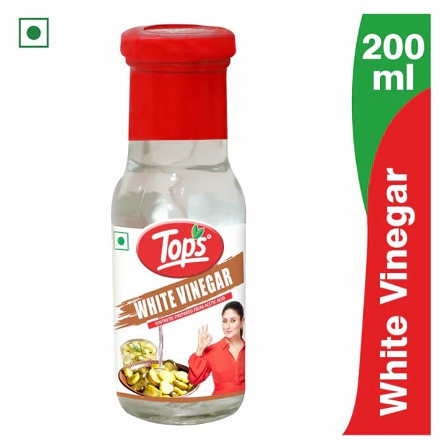 TOPS White Vinegar - 200ml Glass Bottle