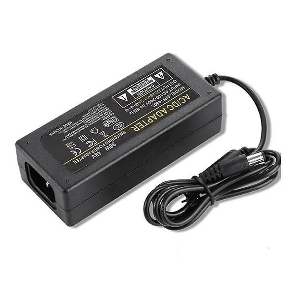 DC Power Adapter 48V 1A , 100-240V AC Input | Standard Wall Plug Charger for Routers, LED Strips, CCTV Cameras & Networking Devices