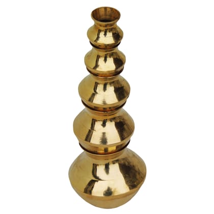 Brass Matki Set Of 5 | Traditional Indian Showpiece | Festive Home Decor, Height : 7.5 Inch (FMAS089)