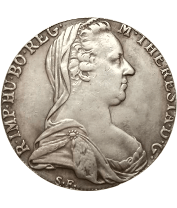 Extremely Rare 1 Thaler - Maria Theresia 1780 Modern Coin Collection - Hard to Find