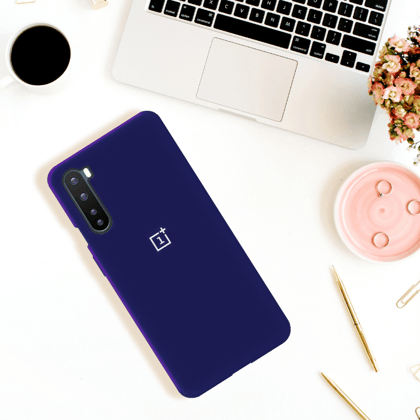 OnePlus Nord Soft Silicone Smartphone Case-Blue