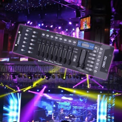 SPARKWORLD DMX512 Master 240 Channel Professional DJ Lighting Controller | 240 Scenes Mixer Console for Stage, Disco, Par Lights & Moving Heads