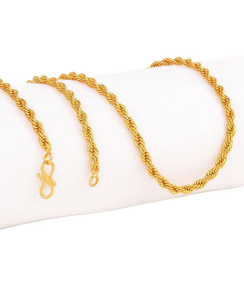 FASHION FRILL - Gold Plated Chain ( Pack of 1 )