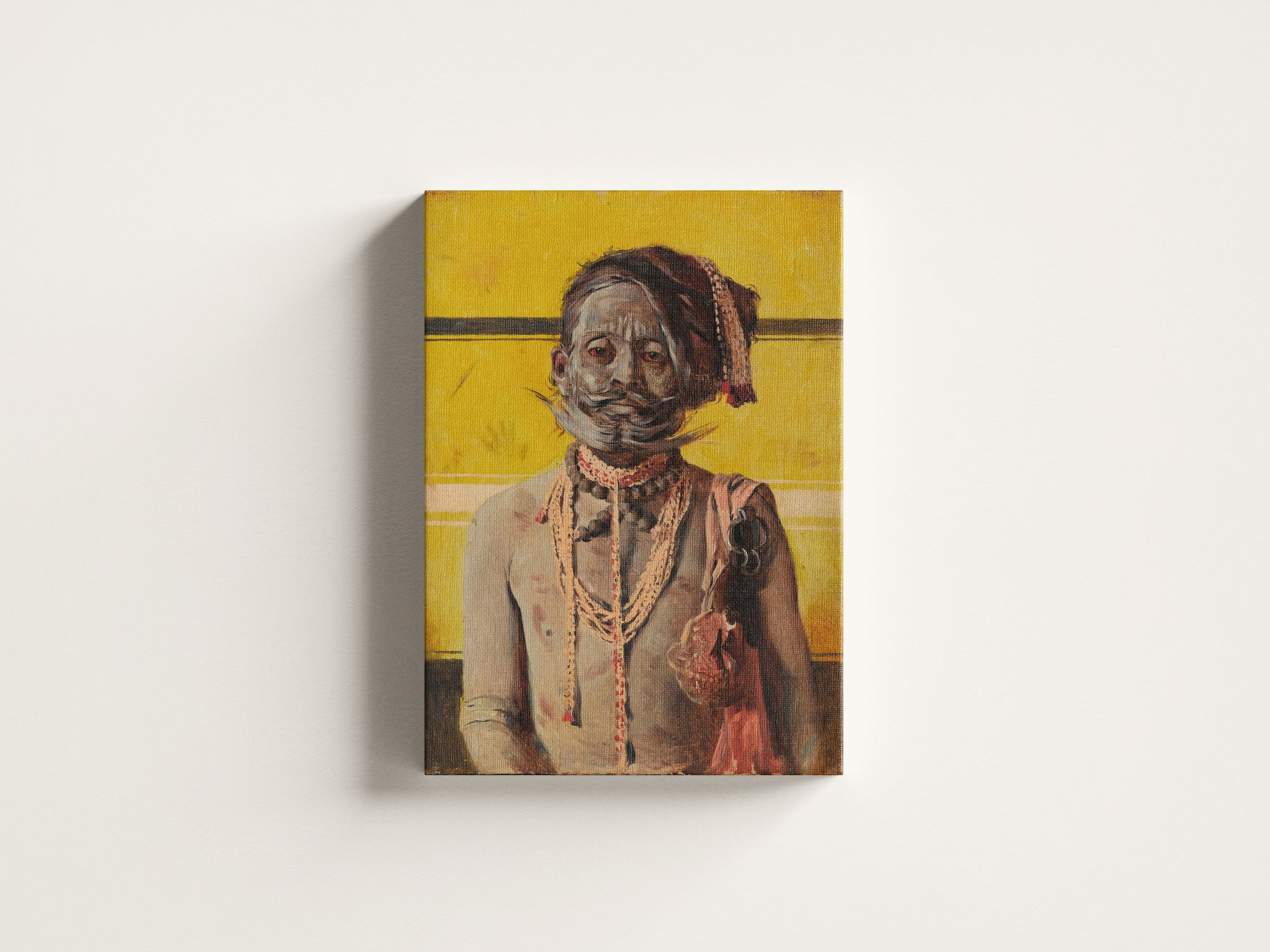 FURNISHUB Fakir (1874-1876) by Vasily Vereshchagin | Wall decor painting | Home decor paintings | Canvas wallart print | Wall paints canvas | Spiritual Canvas Art Print | | Ideal Home Dcor |Gallery Wrapped Canvas