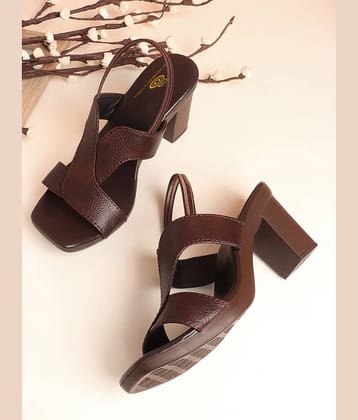 Sneakersvilla Brown Women's Sandal Heels