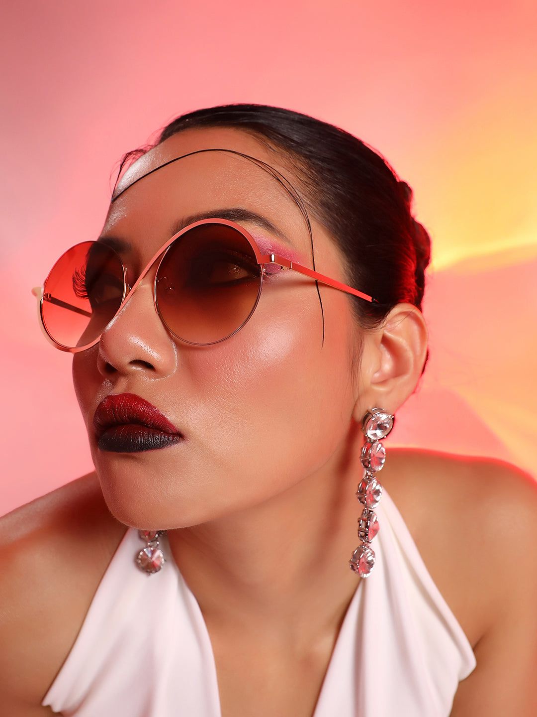 Swirl Round Sunglasses-Sunglass