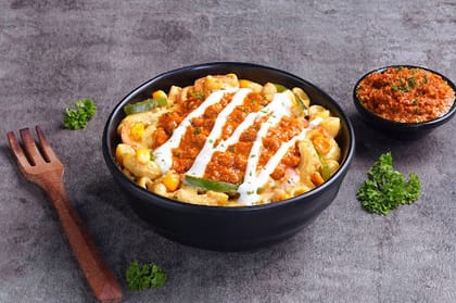Chicken Kheema Mac & Cheese Pasta Bowl