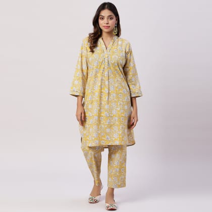 Printed cotton co-ord set-S
